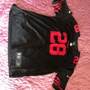49ers ( player: Hyde #28 ) Football Jersey